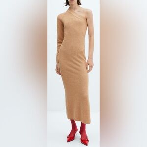 Mango Nivela Asymmetrical Knit Dress, sz XL